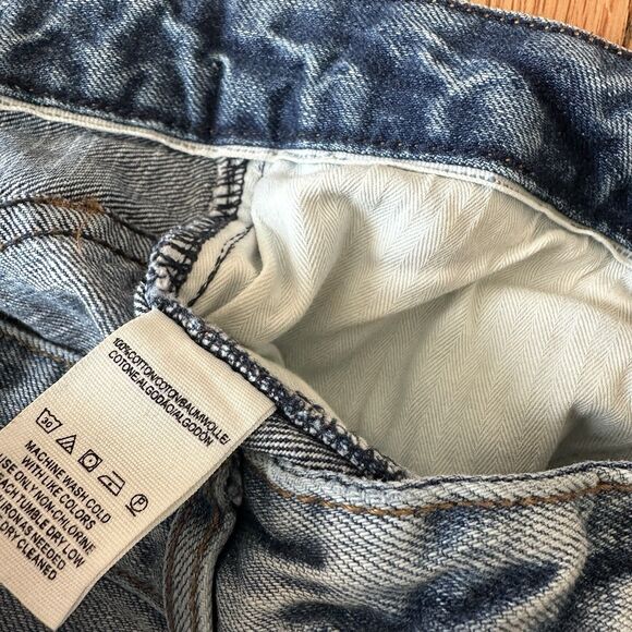 Free People Womens Button Fly Cut Off Denim Jean Shorts Size W 27 - Picture 4 of 5